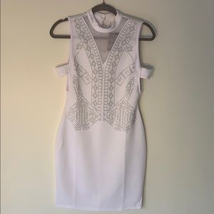 White Bling Party Dress